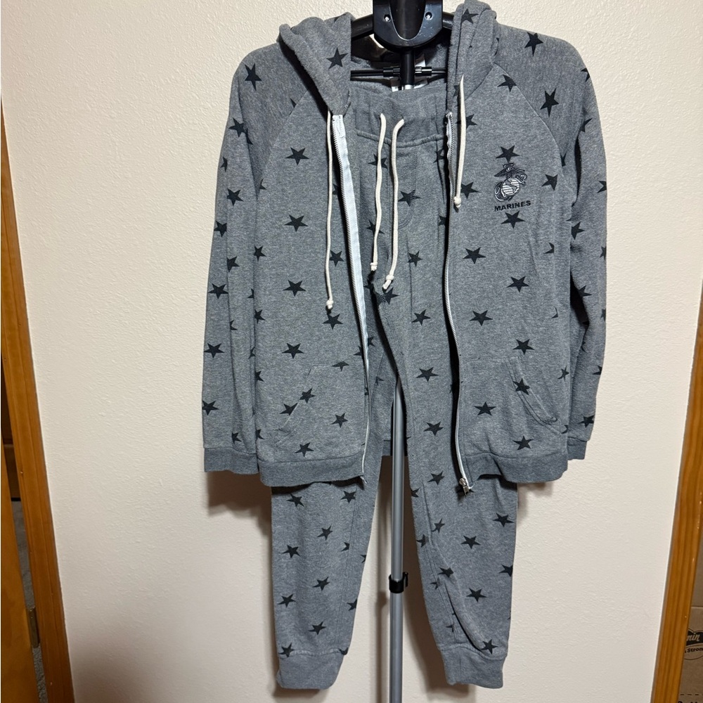 US Marines Gray‎ Star-Patterned Women's Tracksuit